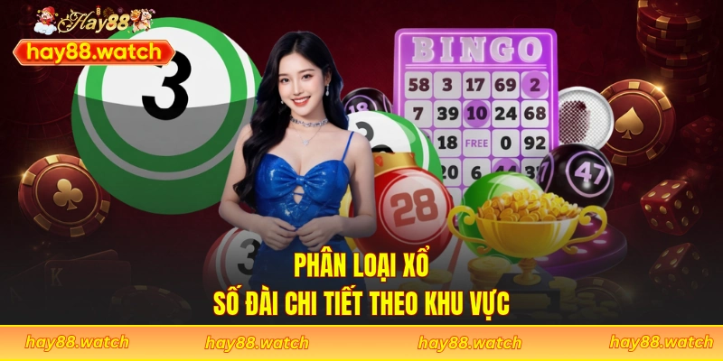 Phân loại xổ số đài chi tiết theo khu vực